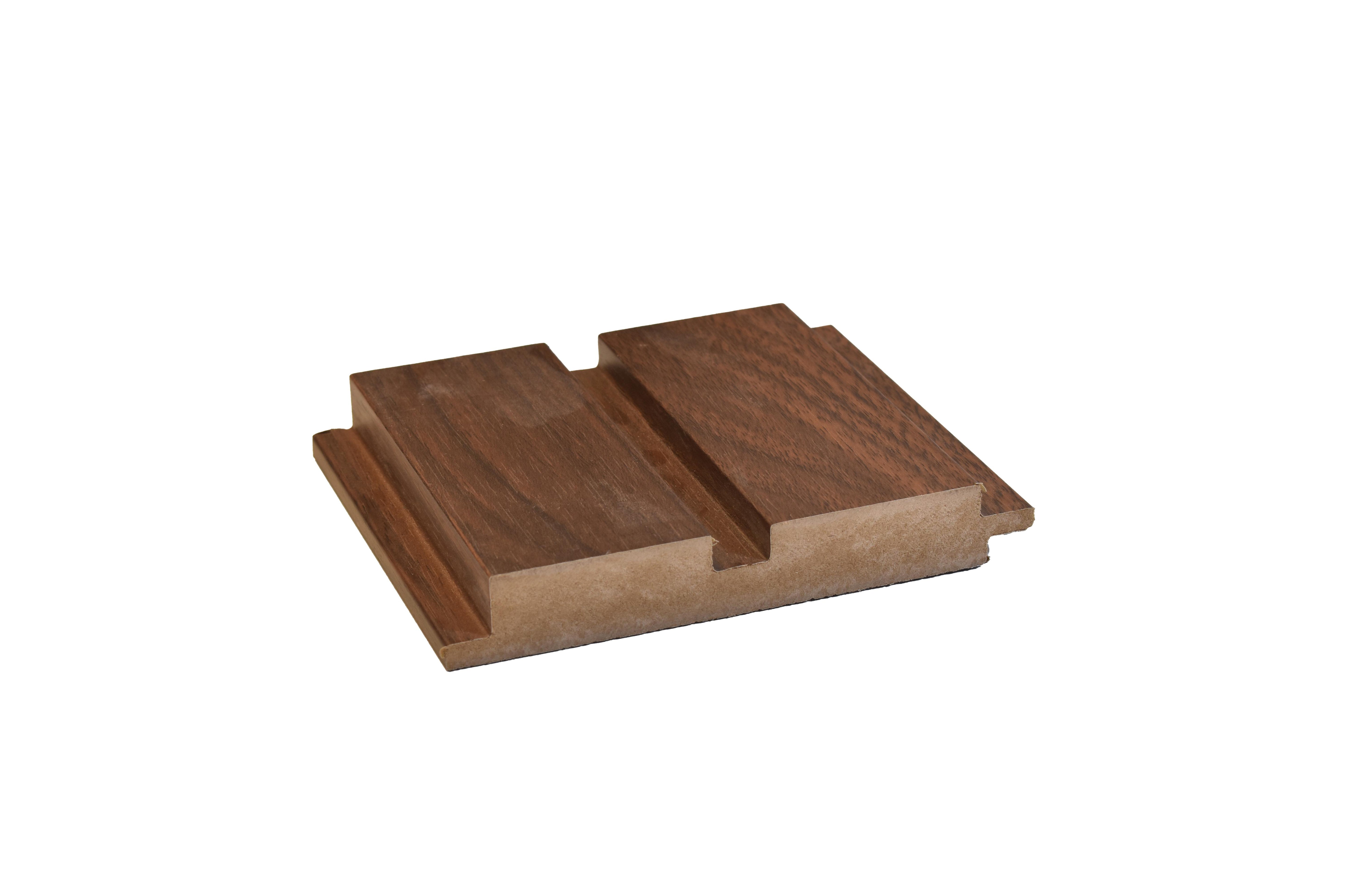Wooden Mdf Louver Panel Wood Brown 9x0.39 Ft - Pn 00066
