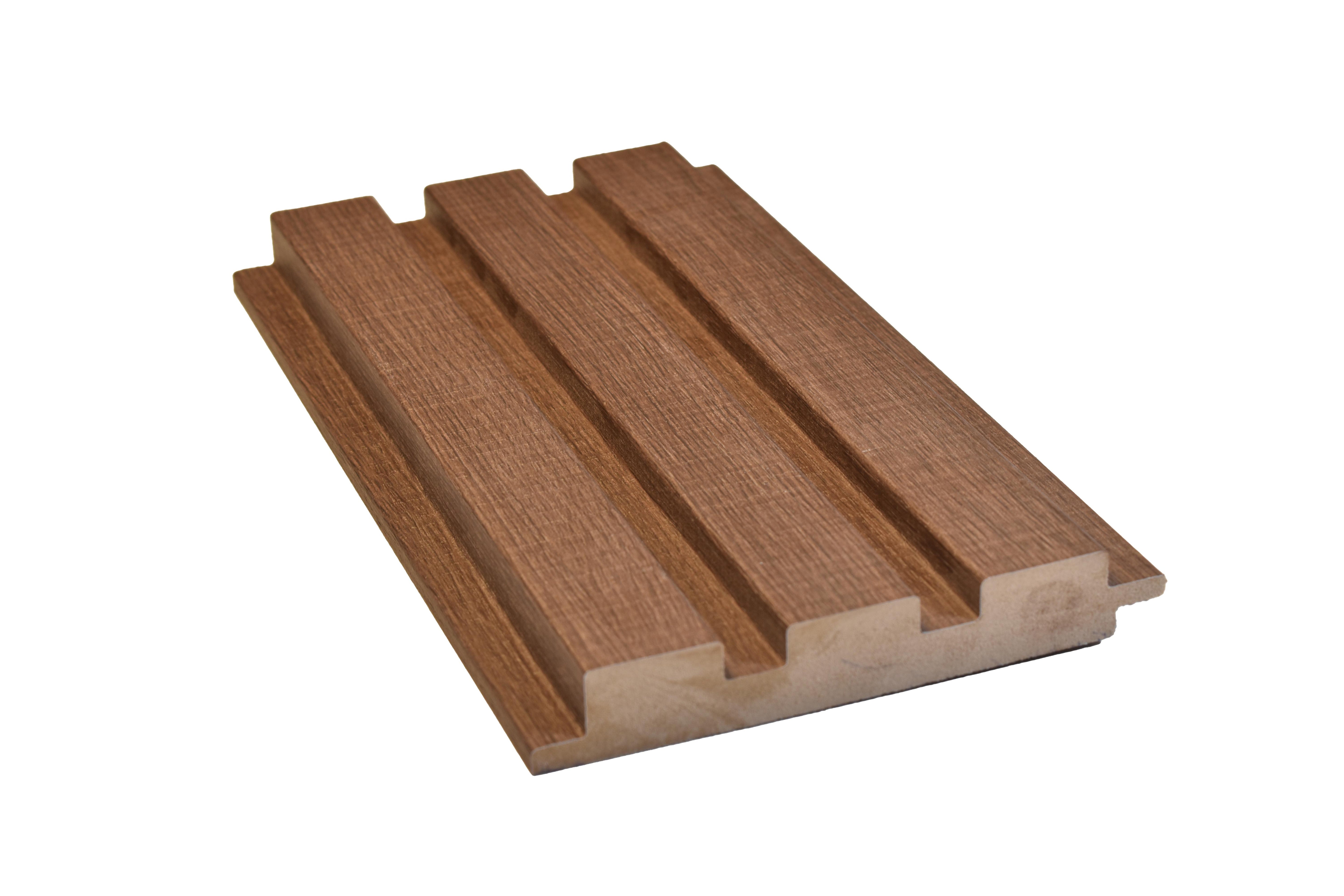 Wooden 9 Ft X 4.75 Inch Mdf Louvers Panel Wood Brown 9x0.39 - Pn 00069