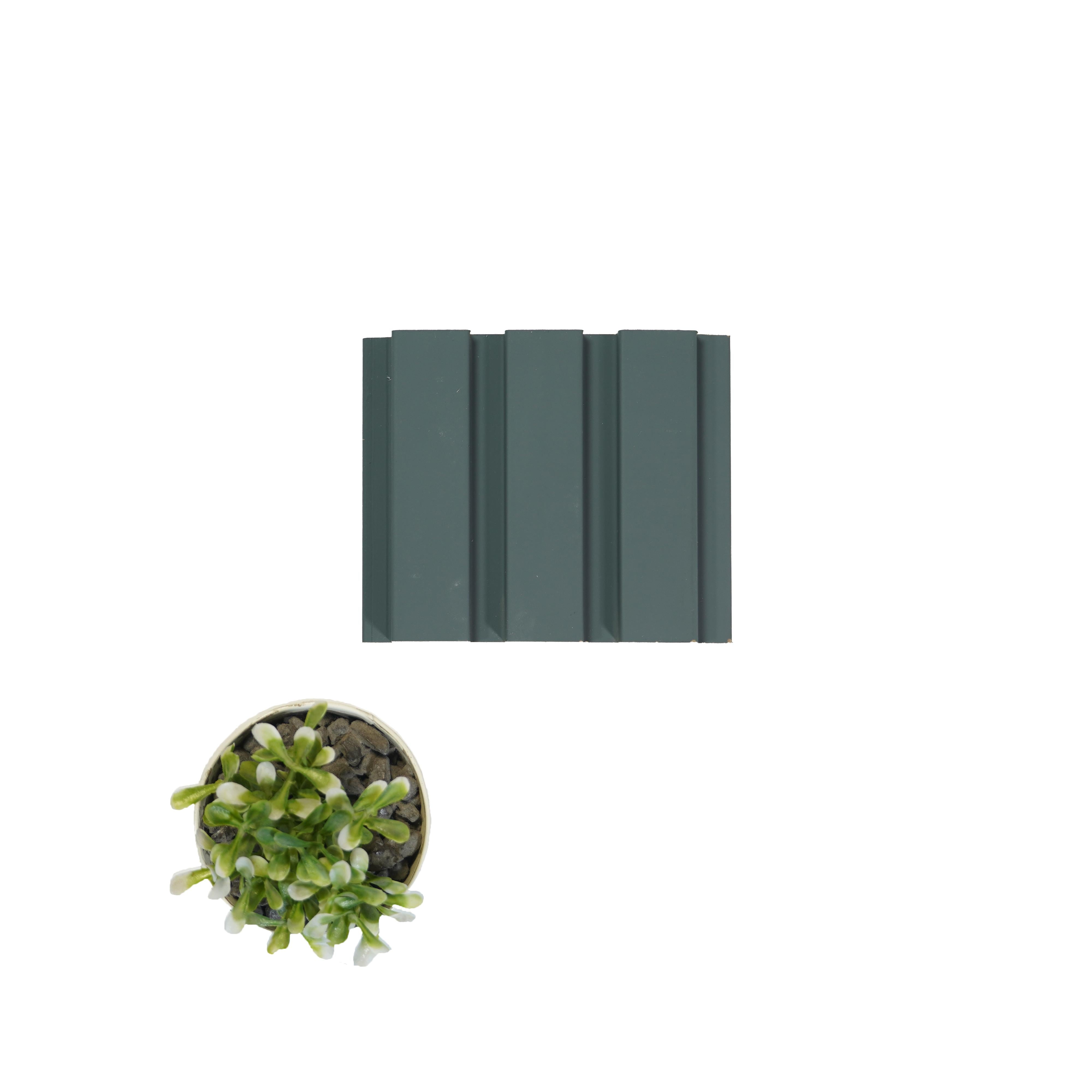 Linear Patterned Black Pastels Premium Mdf Louver Plain Colors 9.5x0.39 Ft - Pn 00075