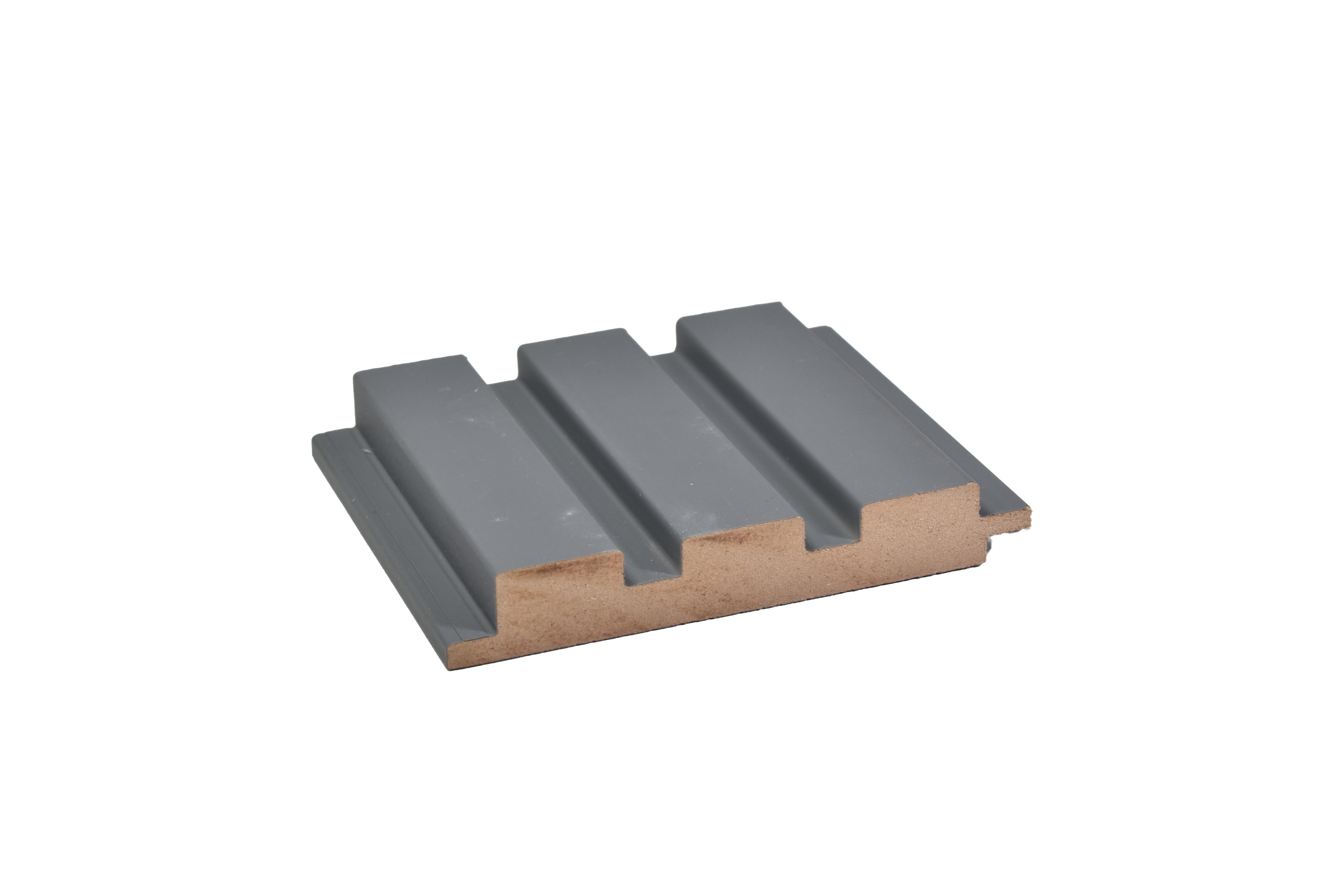 Linear Patterned Black Pastels Premium Mdf Louver Plain Colors 9.5x0.39 Ft - Pn 00075