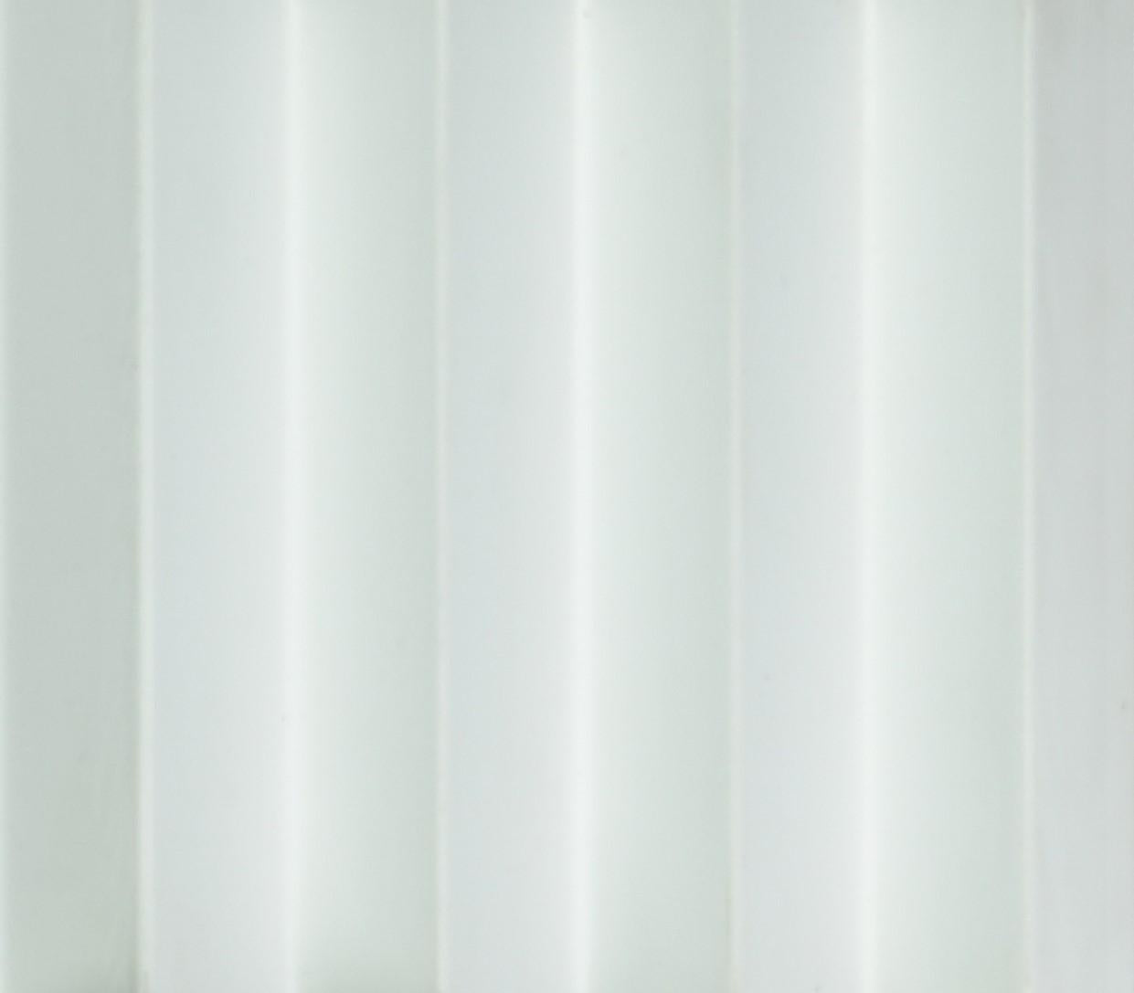 Triangular Patterned White Pastels Premium Mdf Louver Plain Colors 9.5x0.39 Ft - Pn 00080