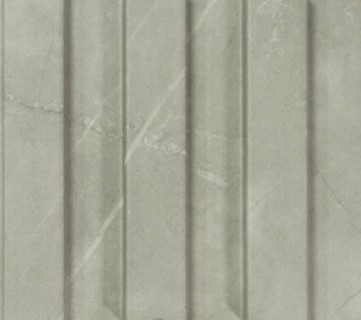 Beige Marble Linear Small Premium Mdf Louver & Stone 9.5x0.39 Ft - Pn 00085