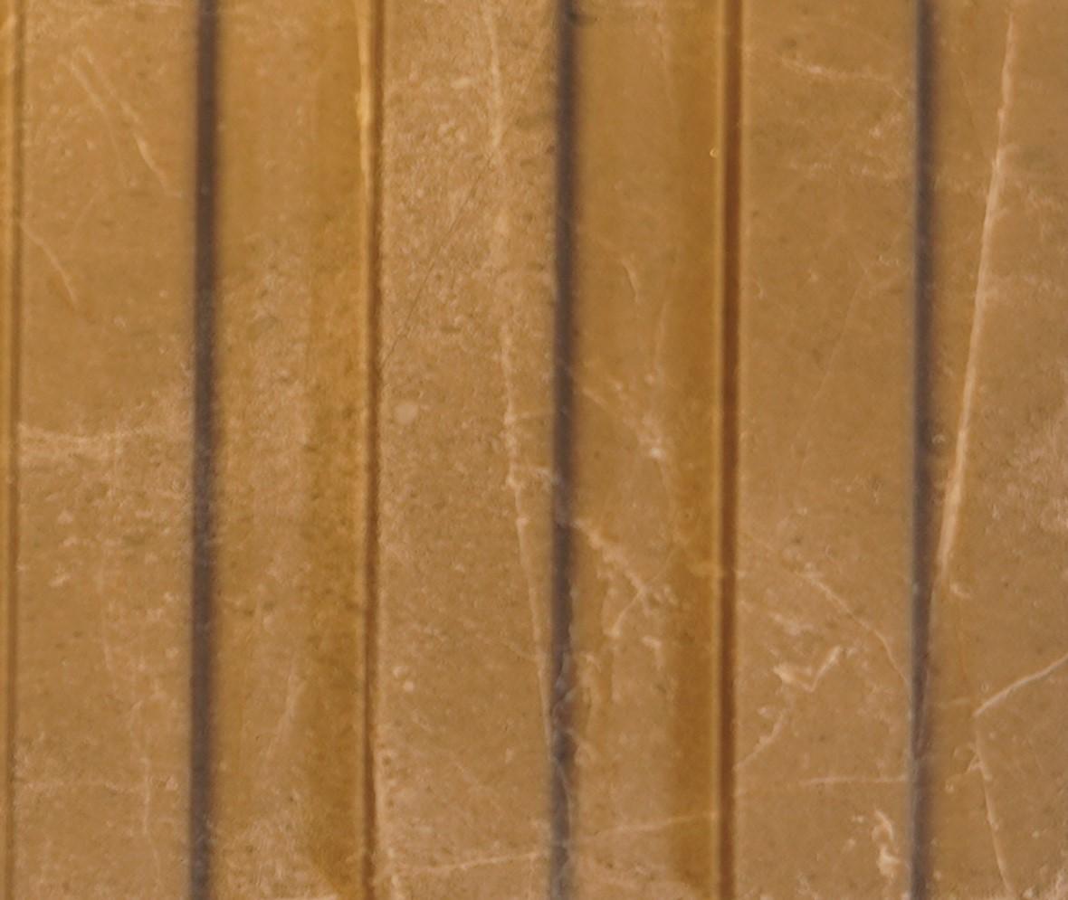 Brown Marble Linear Small Mdf Louver & Stone 9x0.39 Ft - Pn 00090