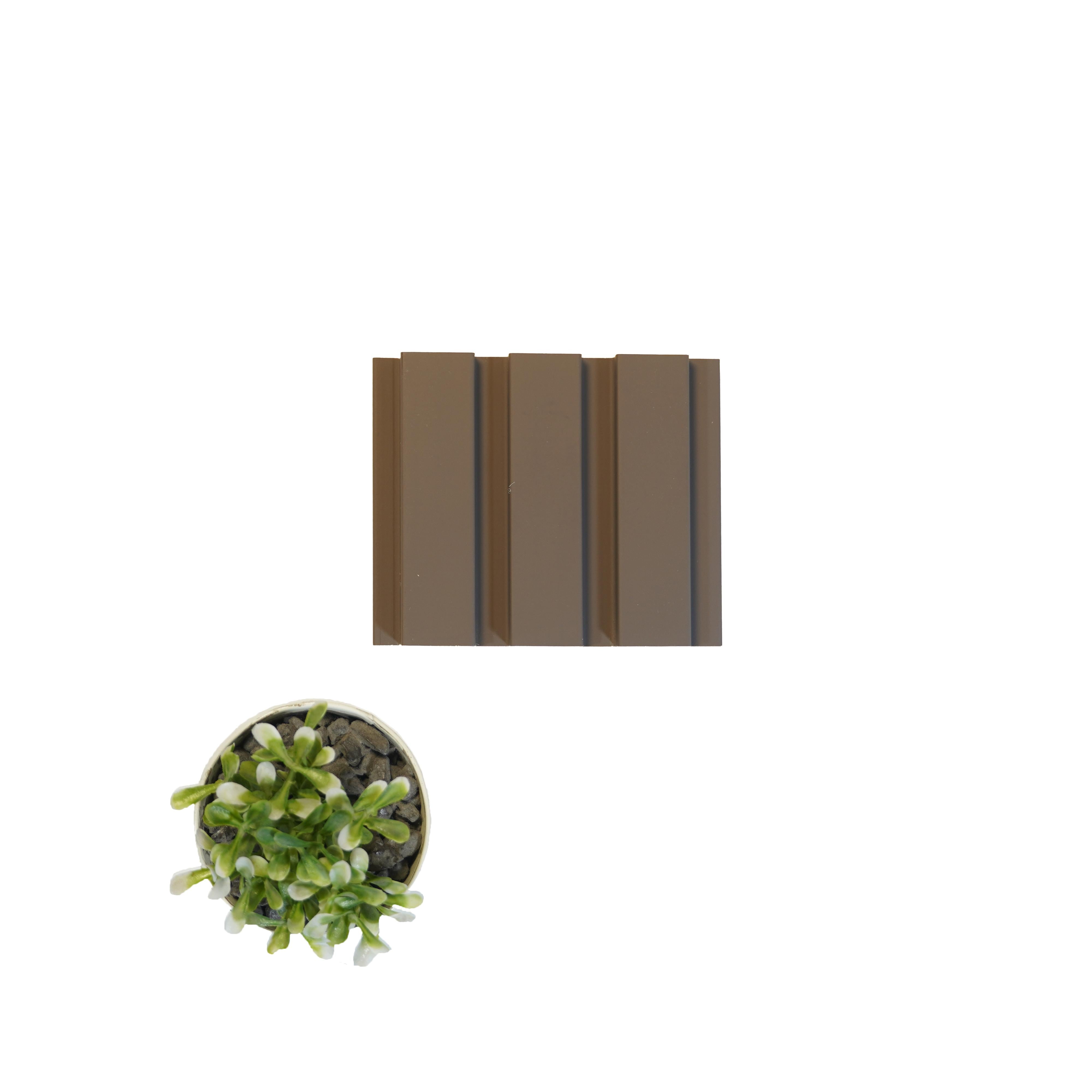 Grey Pastels Linear Medium Mdf Louver Plain Colors 9x0.39 Ft - Pn 00094