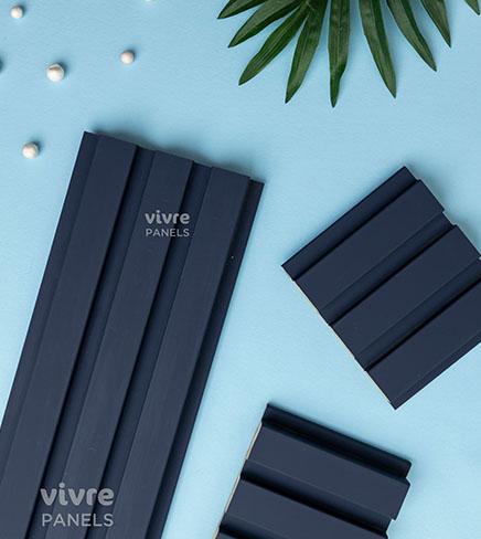 Blue Pastels Linear Medium Mdf Louver Plain Colors 9x0.39 Ft - Pn 00095