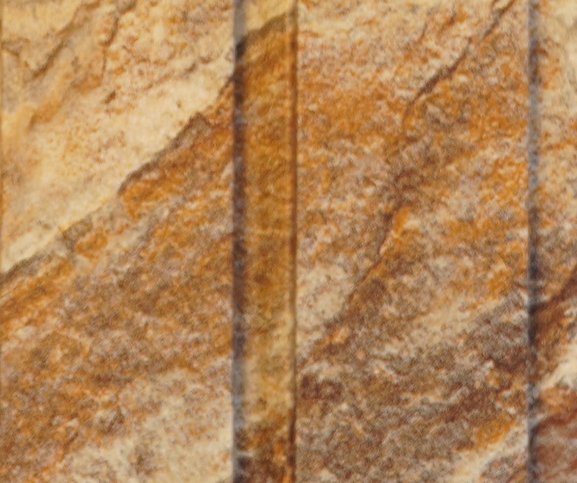 Brown Marble Linear Large Mdf Louver & Stone 9x0.39 Ft - Pn 00103