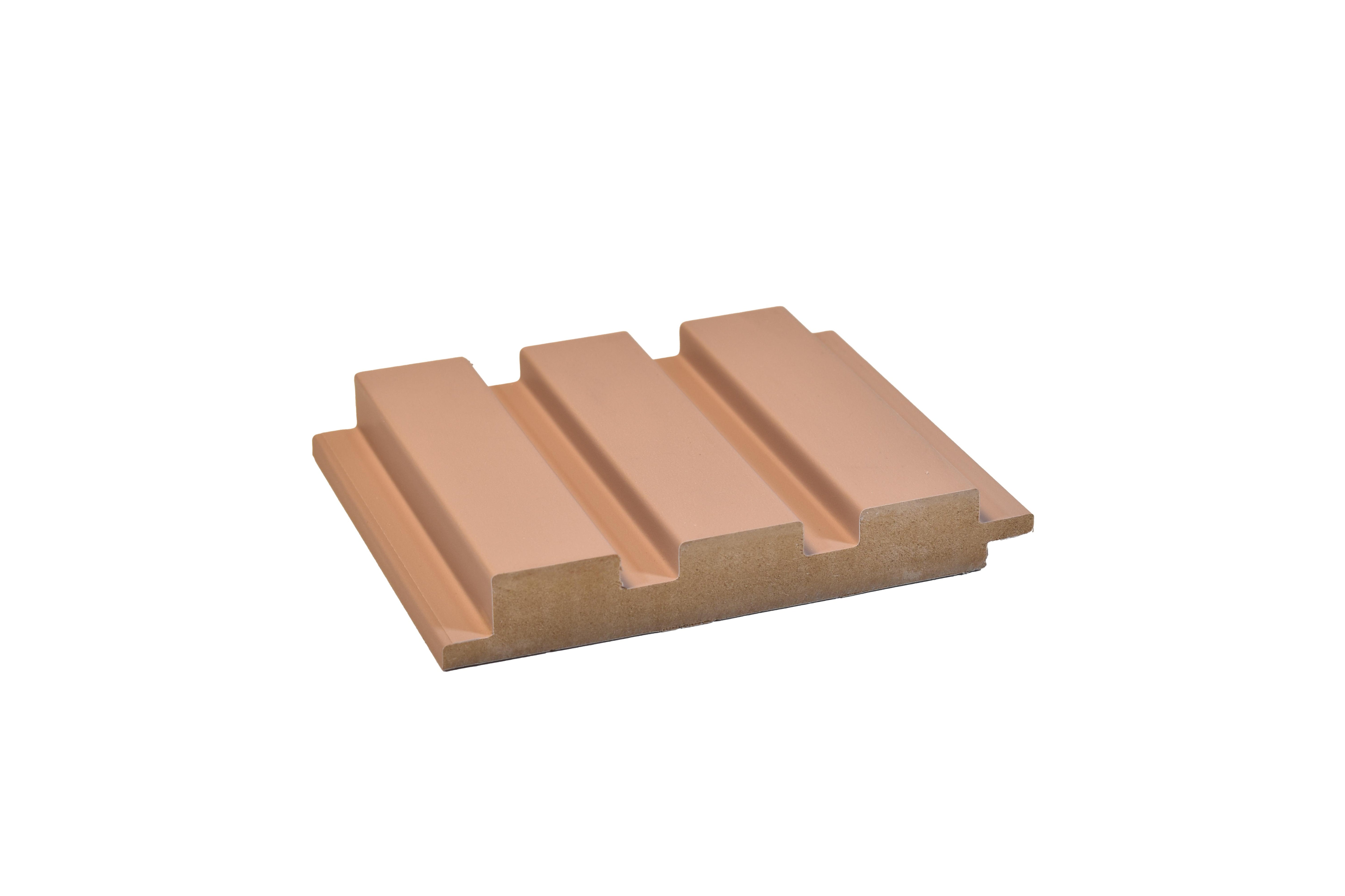 Brown Pastels Linear Mdf Louver Plain Colors 9x0.39 Ft - Pn 00108