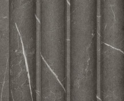 Ht 8 Ft X 5 Inch Charcoal Louvers Panel Marble & Stone Black 8x0.42 - Pn 00131