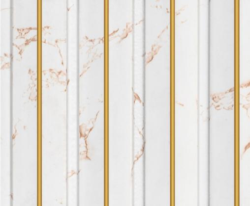 Ht 8 Ft X 5 Inch Charcoal Louvers Panel Marble & Stone White 8x0.42 - Pn 00136