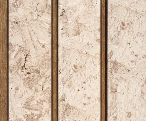 Ht 8 Ft X 5 Inch Charcoal Louvers Panel Marble & Stone Beige 8x0.42 - Pn 00144