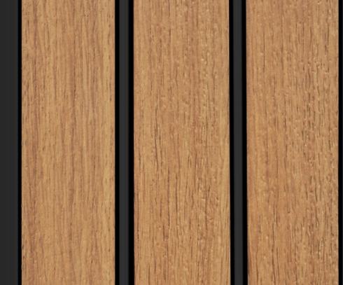 Ht 8 Ft X 5 Inch Charcoal Louvers Panel Wood Brown 8x0.42 - Pn 00146