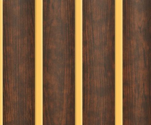 Ht 8 Ft X 5 Inch Charcoal Louvers Panel Wood Brown 8x0.42 - Pn 00148