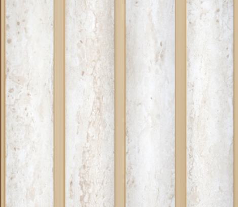 Ht 8 Ft X 5 Inch Charcoal Louvers Panel Marble & Stone White 8x0.42 - Pn 00149