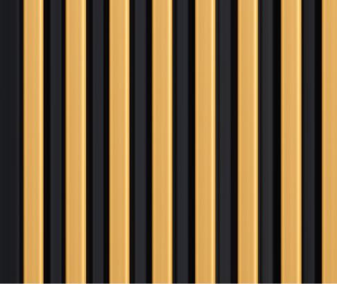 Ht 8 Ft X 5 Inch Charcoal Louvers Panel Plain Colors Multi Colour 8x0.42 - Pn 00156