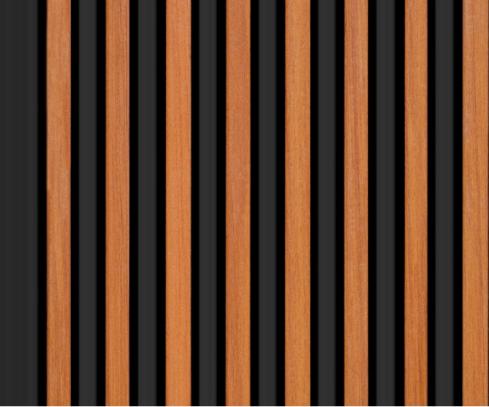 Ht 8 Ft X 5 Inch Charcoal Louvers Panel Plain Colors Multi Colour 8x0.42 - Pn 00158