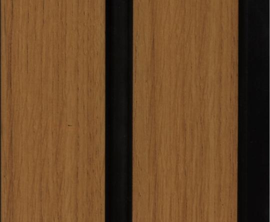 Ht 8 Ft X 5 Inch Charcoal Louvers Panel Wood Brown 8x0.42 - Pn 00161