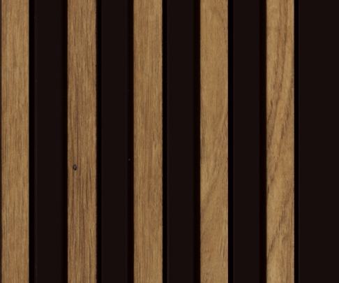 Ht 8 Ft X 5 Inch Charcoal Louvers Panel Wood Brown 8x0.42 - Pn 00167