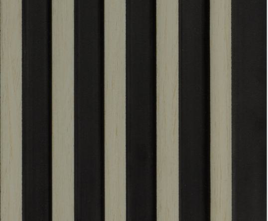 Ht 8 Ft X 5 Inch Charcoal Louvers Panel Wood Grey 8x0.42 - Pn 00170