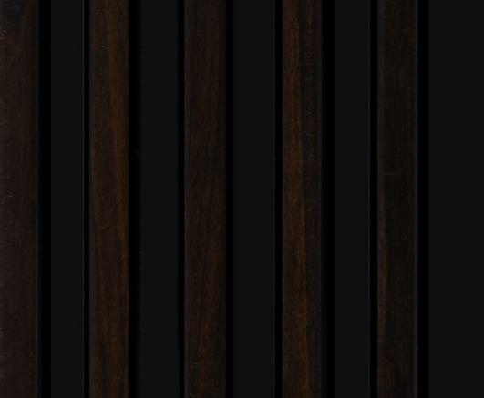 Ht 8 Ft X 5 Inch Charcoal Louvers Panel Wood Brown 8x0.42 - Pn 00171