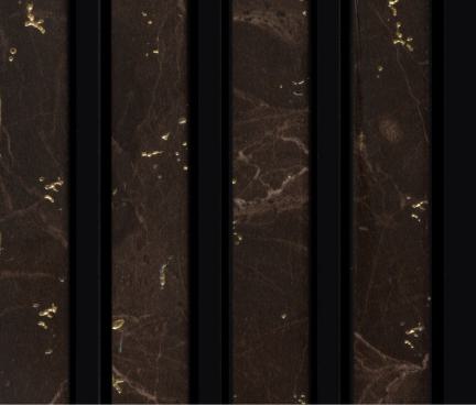 Ht 8 Ft X 5 Inch Charcoal Louvers Panel Wood Brown 8x0.42 - Pn 00174