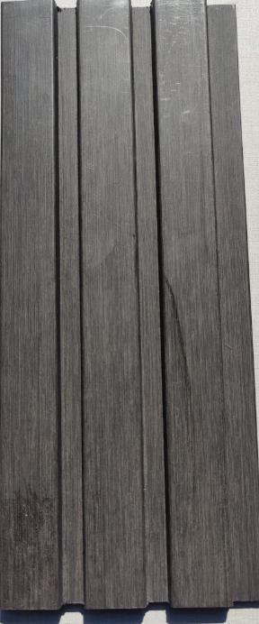 Ex Series Charcoal Louvers Wood Brown 8x0.41 Ft - Pn 00867