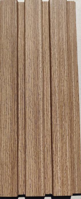 Ex Series Charcoal Louvers Wood Brown 8x0.41 Ft - Pn 00869