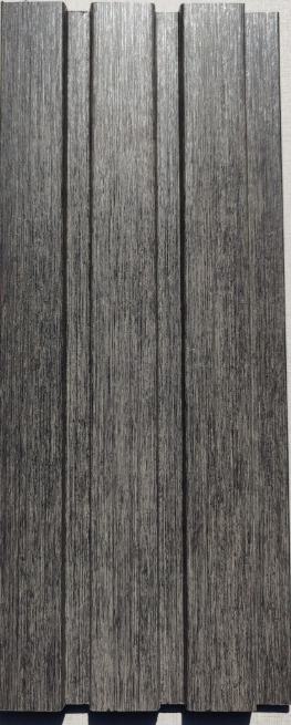 Ex 14 Charcoal Louvers Wood Brown 8x0.41 Ft - Pn 00870