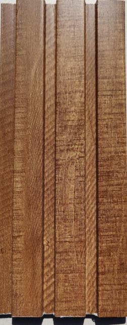 Ex Series Charcoal Louvers Wood Brown 8x0.41 Ft - Pn 00872