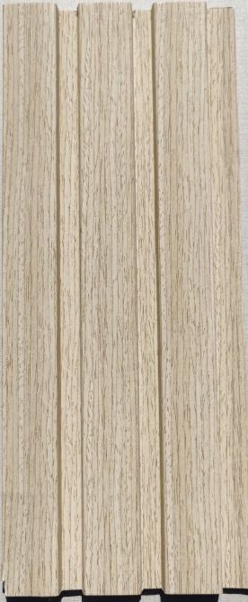 Ex Series Charcoal Louvers Wood Beige 8x0.41 Ft - Pn 00876