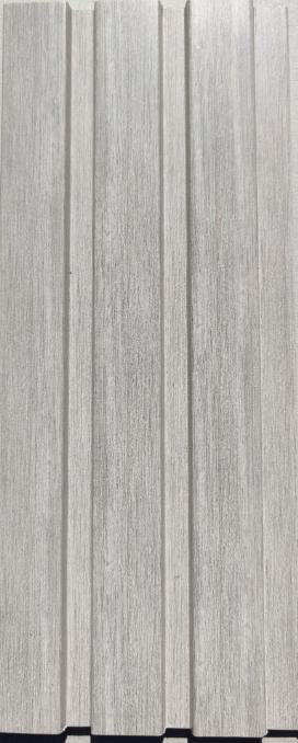 Ex Series Charcoal Louvers Wood Beige 8x0.41 Ft - Pn 00879
