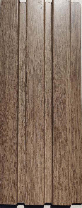 Ex Series Charcoal Louvers Wood Brown 8x0.41 Ft - Pn 00881