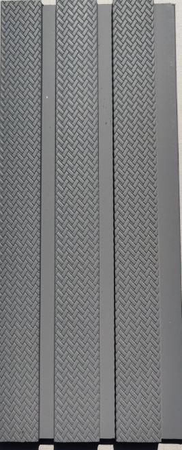 Ex 46 Tx Charcoal Louvers Wood Grey 8x0.41 Ft - Pn 00883