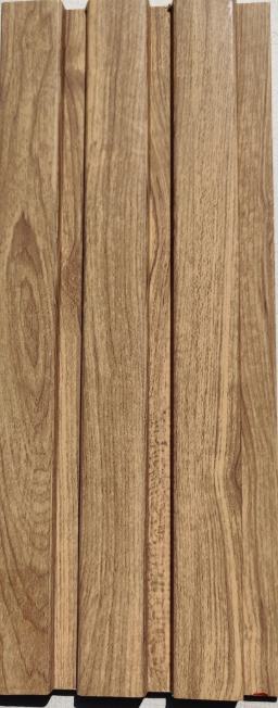 Ex Series Charcoal Louvers Wood Brown 8x0.41 Ft - Pn 00886