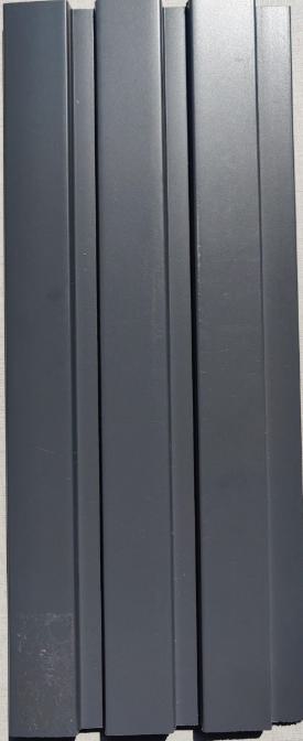 Ex 67 Charcoal Louvers Wood Grey 8x0.41 Ft - Pn 00890