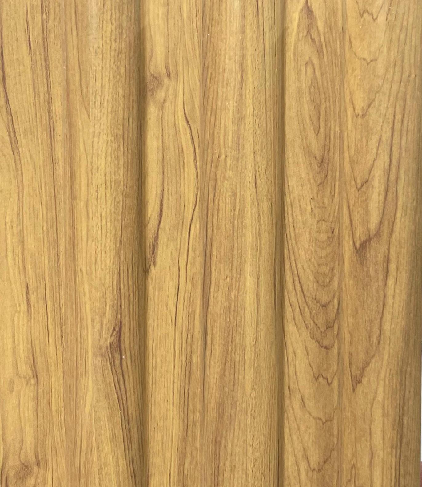 Charcoal Louvers Panel Wood Brown 8x0.41 Ft - Pn 00903