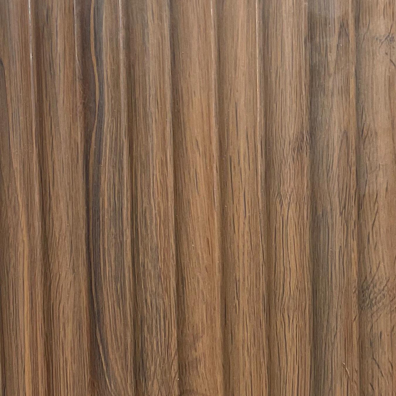 Charcoal Louvers Panel Wood Brown 8x0.41 Ft - Pn 00907