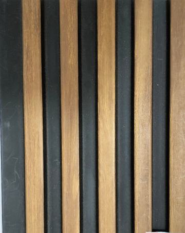 Brown Wood Charcoal Panel Louver 8x0.42 Ft - Pn 01431