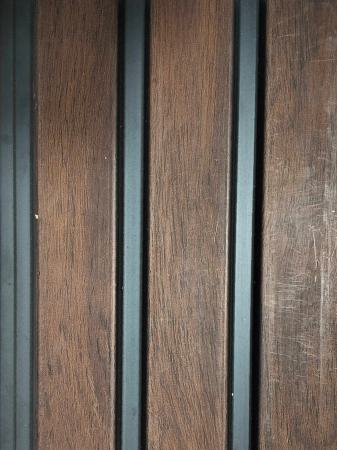 Brown Wood Charcoal Panel Louver 8x0.42 Ft - Pn 01435