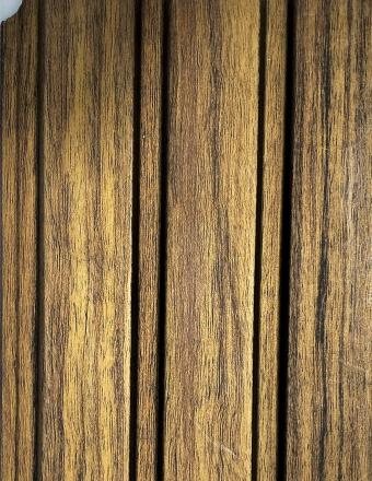 Brown Wood Charcoal Panel Louver 8x0.42 Ft - Pn 01436