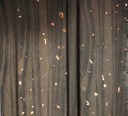 Brown Wood Charcoal Panel Louver 8x0.42 Ft - Pn 01442
