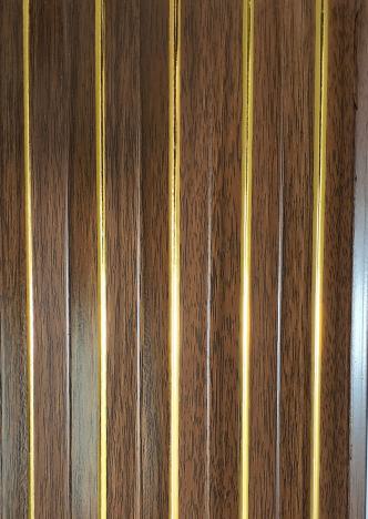 Brown Wood Charcoal Panel Louver 8x0.42 Ft - Pn 01450