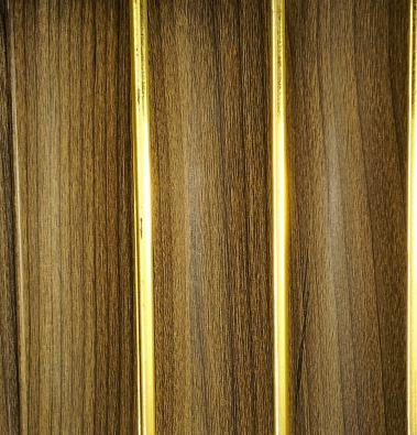 Brown Wood Charcoal Panel Louver 8x0.42 Ft - Pn 01456