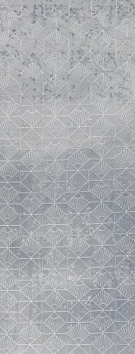 Decorative Velvet Fabric Finish Sheet Panel Designer Louvers Grey 8x4 Ft - Pn 01568