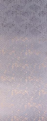 Decorative Velvet Fabric Finish Sheet Panel Designer Louvers Pink 8x4 Ft - Pn 01569