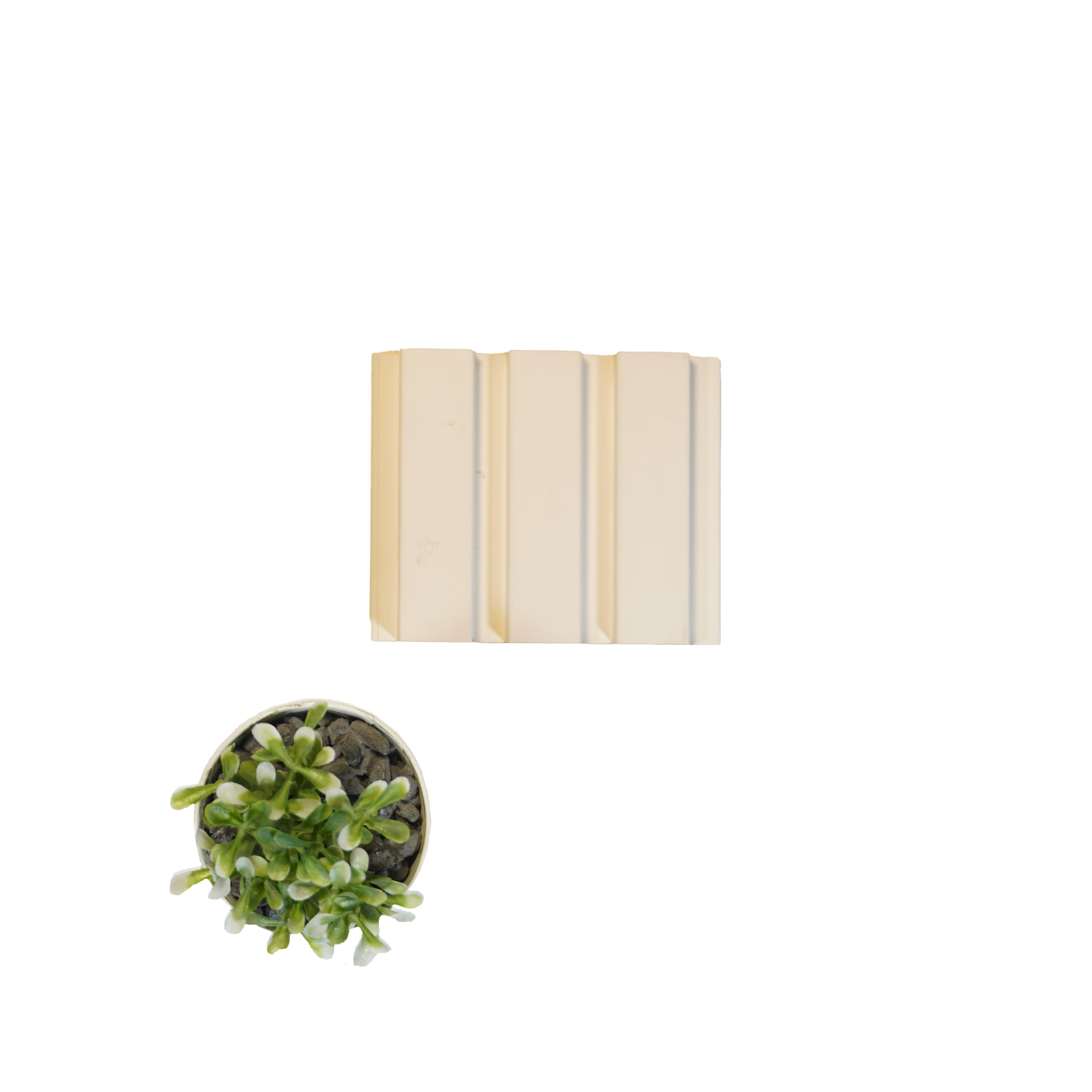 Soft White Mdf Louvers Plain Colors 9x0.39 Ft - Pn 01637