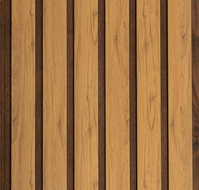 Copper Pine Charcoal Louvers Wood Brown 8x1 Ft - Pn 01643