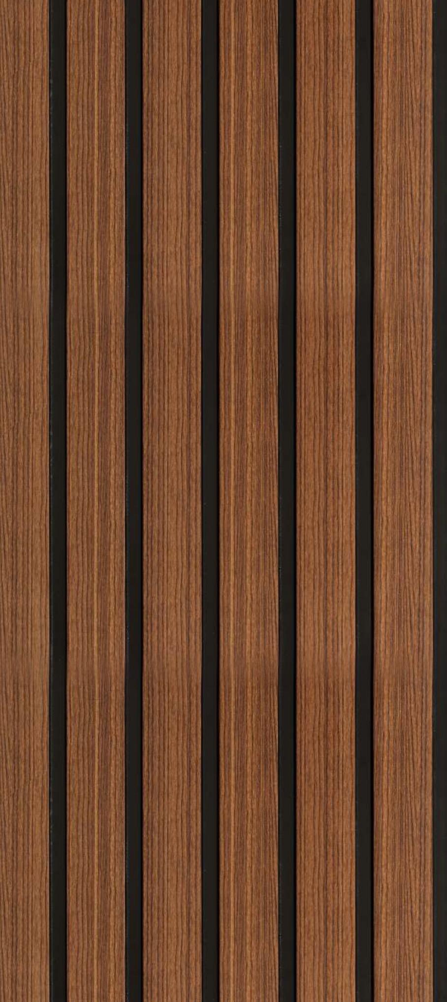 Zebra Wood Charcoal Louvers Brown 8x1 Ft - Pn 01645