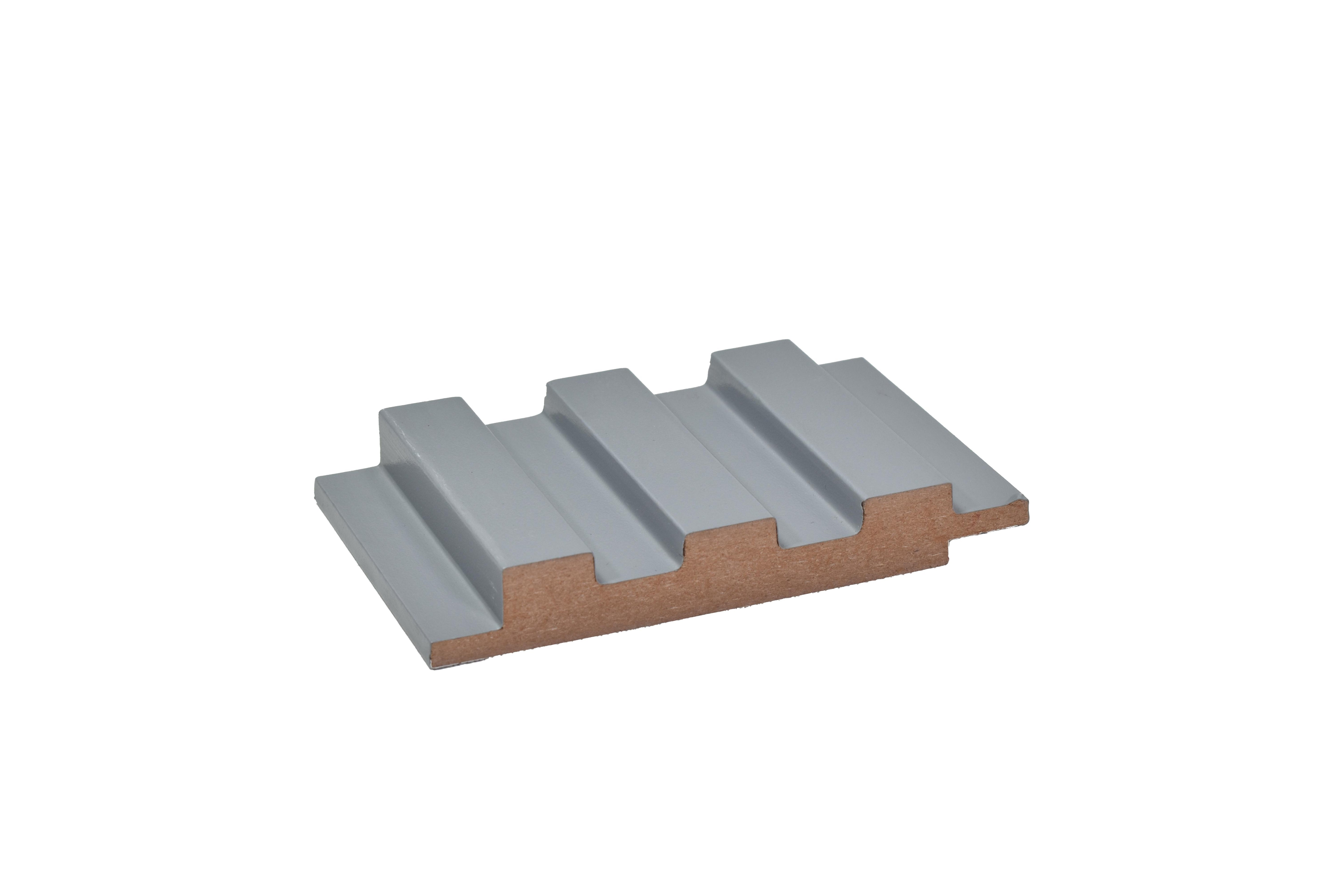 Plain Colour Finish Grey Mdf Louvers Colors 8x0.41 Ft - Pn 02245