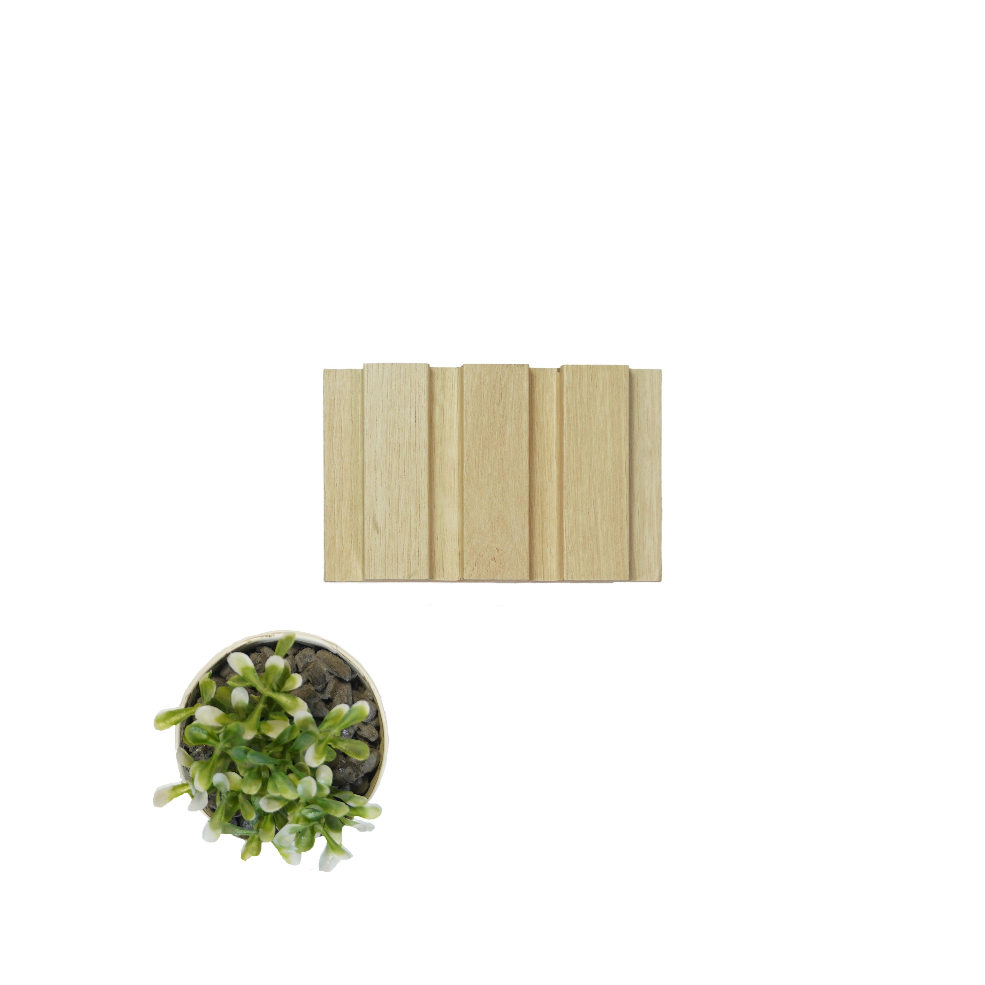 Wood Finish Cream Mdf Louvers 8x0.41 Ft - Pn 02246