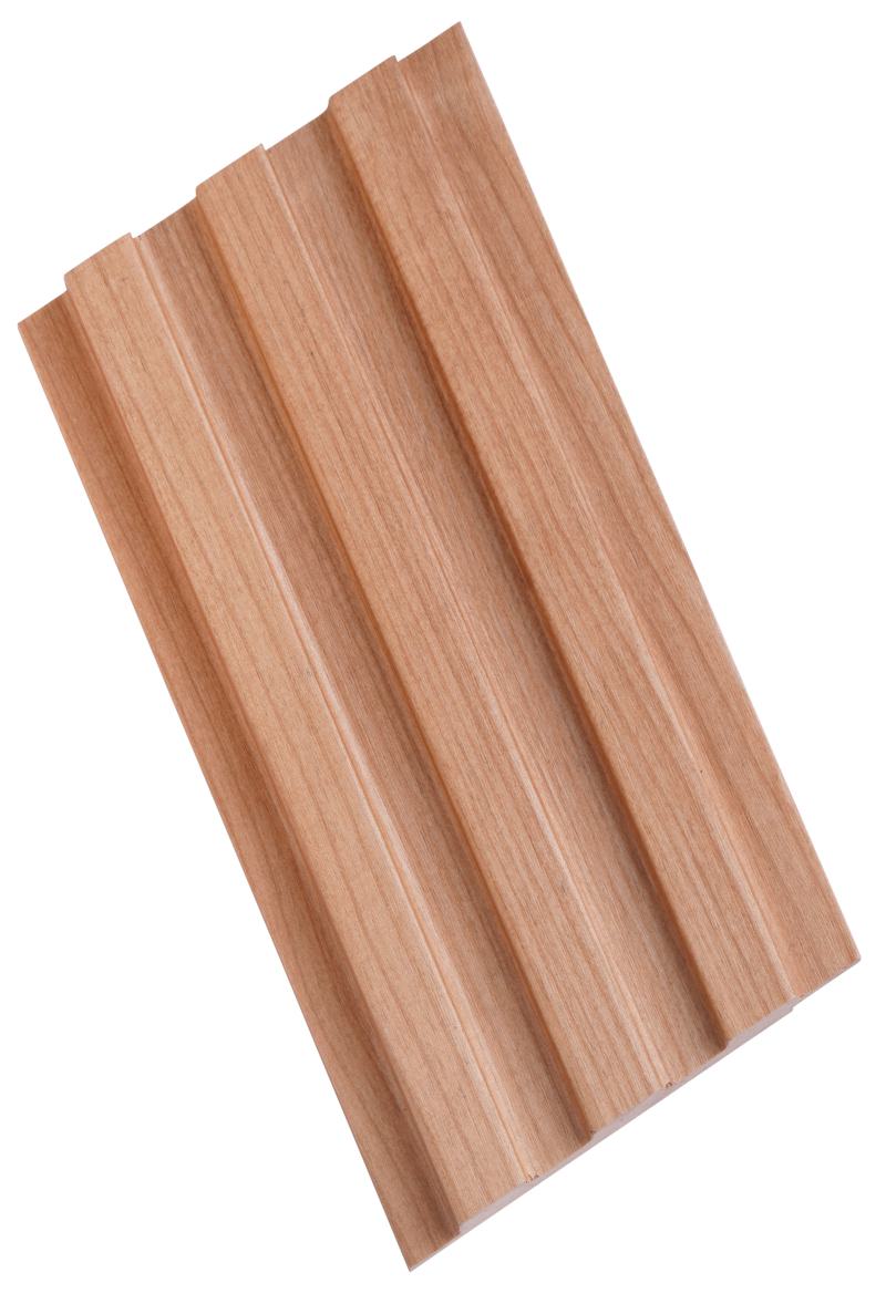 Wood Finish Beige Mdf Louvers 8x0.41 Ft - Pn 02247